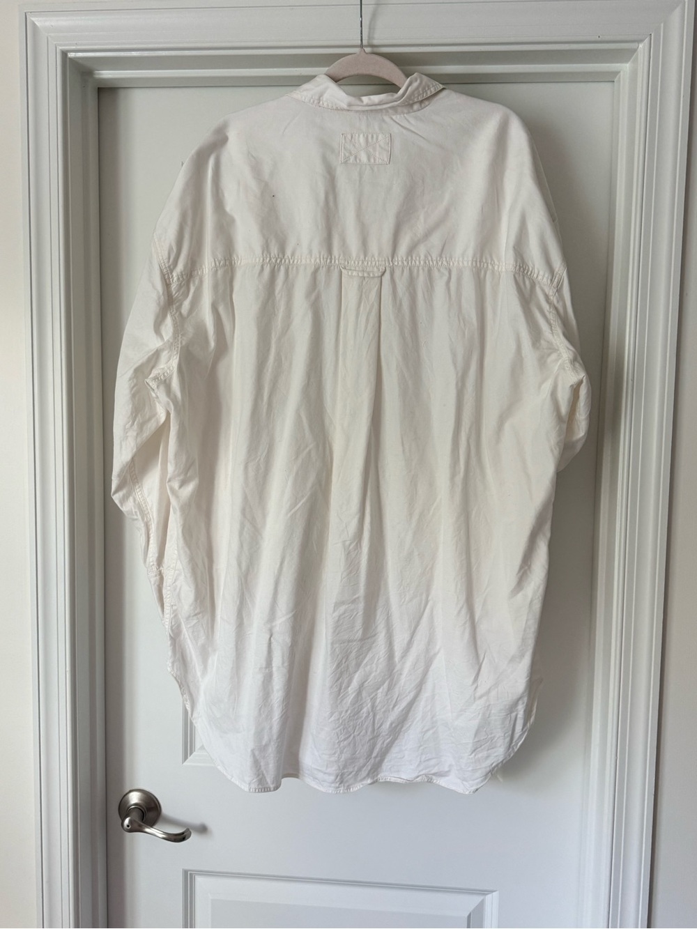 We The Free Oversized White Casual Button-Down Shirt - Picture 2 of 3